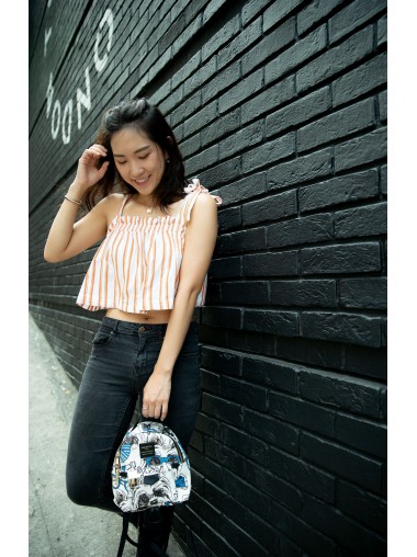 KnK Sweety Mini Backpack- Graphic Blue